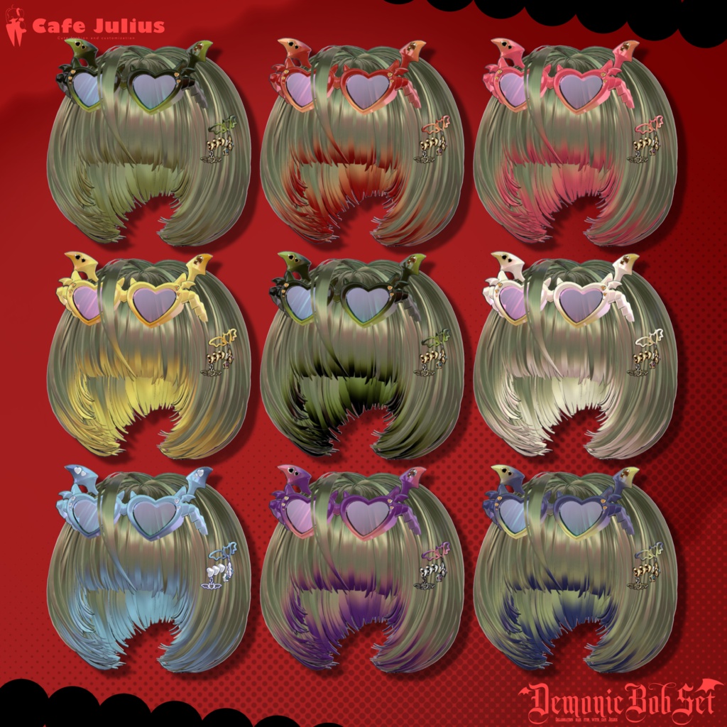 悪魔チックボブセット👿【10/24ブロキマナクハロウィン集会で無料Get!】