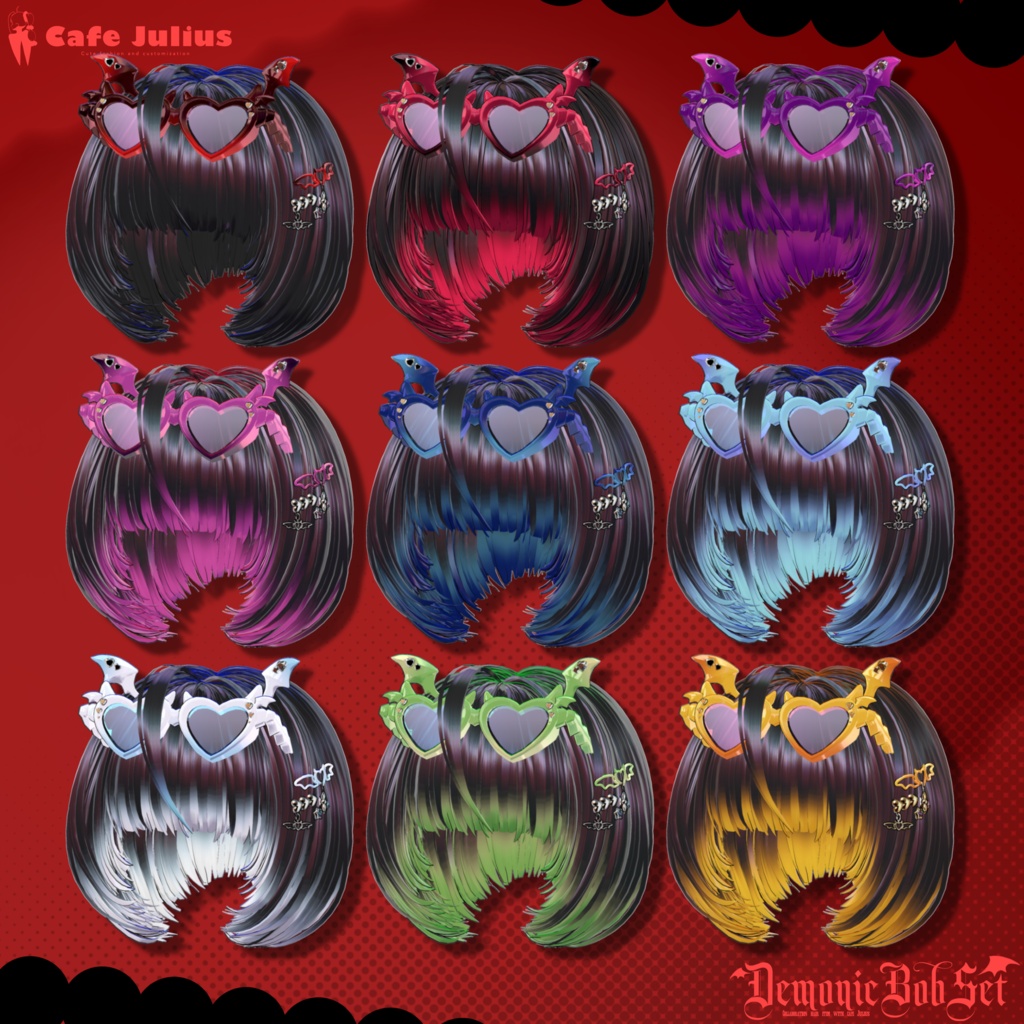 悪魔チックボブセット👿【10/24ブロキマナクハロウィン集会で無料Get!】