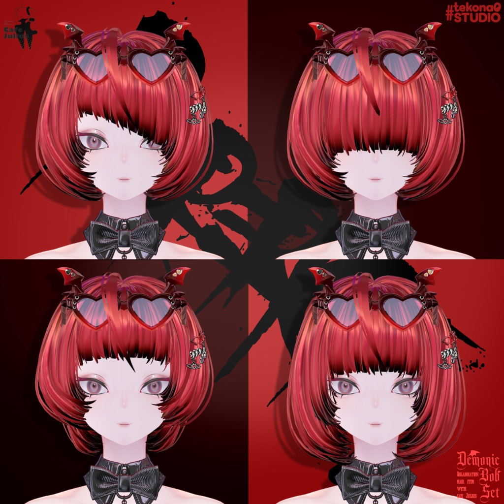悪魔チックボブセット👿【10/24ブロキマナクハロウィン集会で無料Get!】