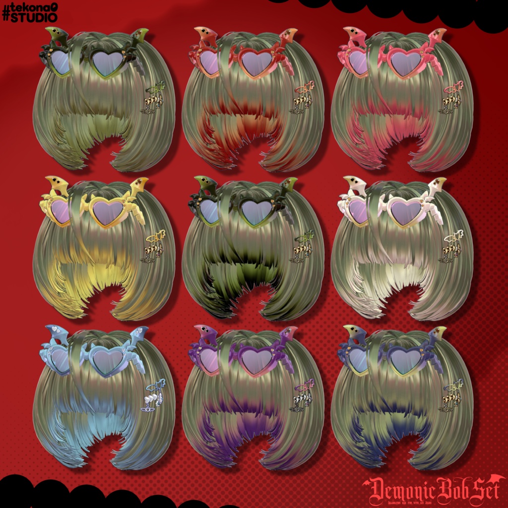 悪魔チックボブセット👿【10/24ブロキマナクハロウィン集会で無料Get!】