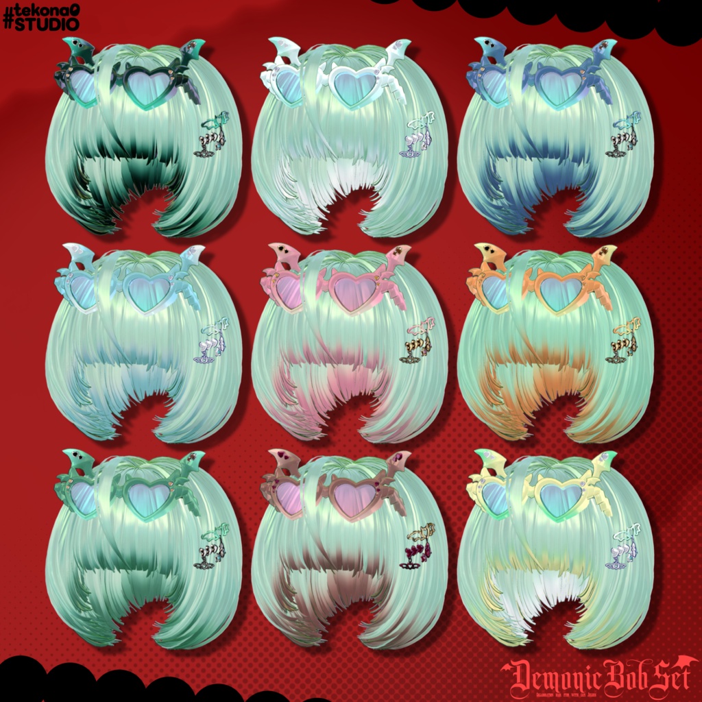 悪魔チックボブセット👿【10/24ブロキマナクハロウィン集会で無料Get!】