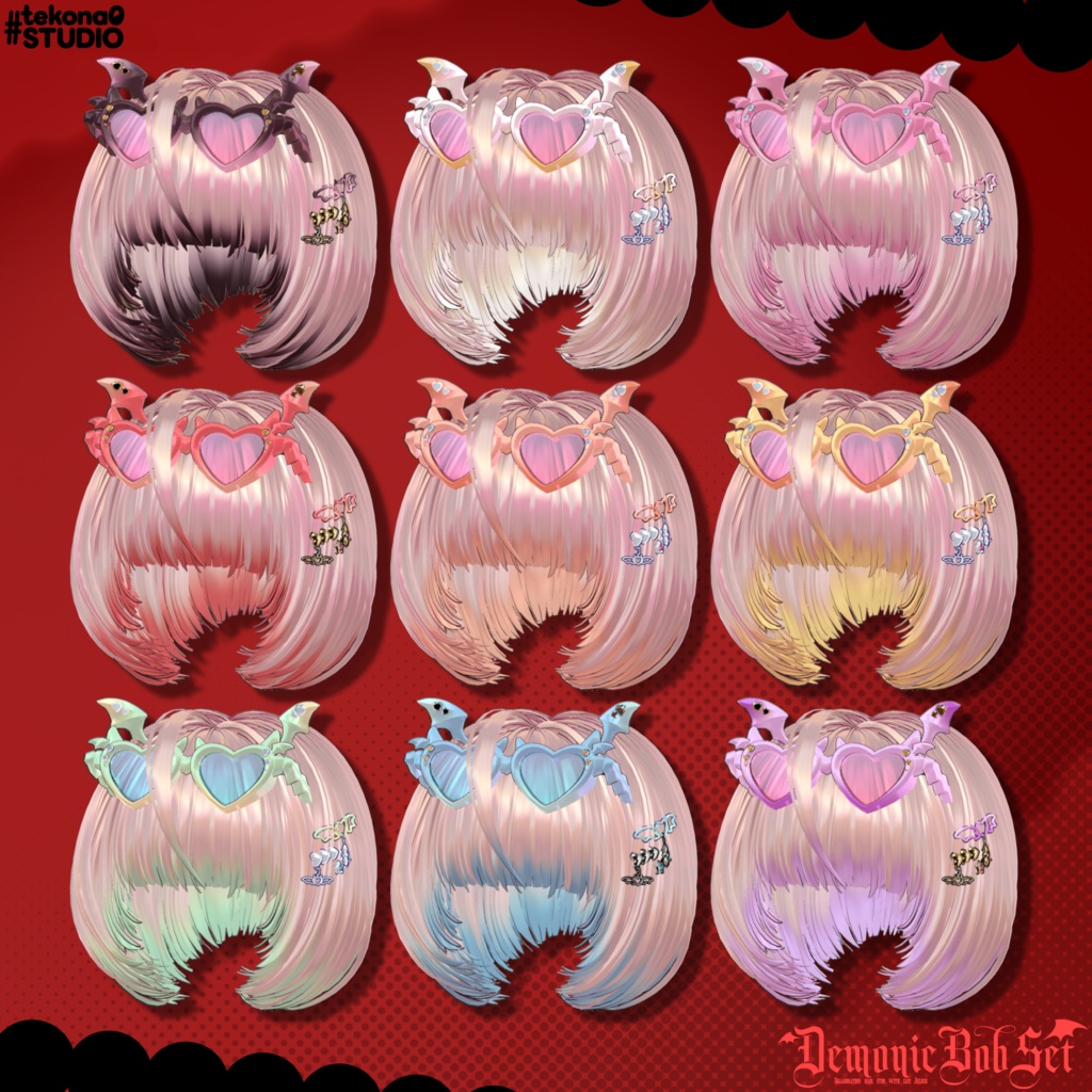 悪魔チックボブセット👿【10/24ブロキマナクハロウィン集会で無料Get!】