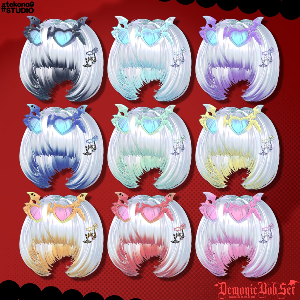 悪魔チックボブセット👿【10/24ブロキマナクハロウィン集会で無料Get!】