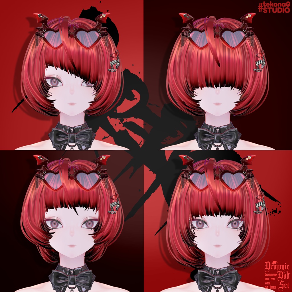 悪魔チックボブセット👿【10/24ブロキマナクハロウィン集会で無料Get!】