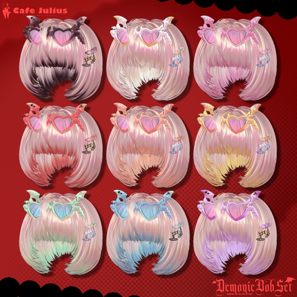 悪魔チックボブセット👿【10/24ブロキマナクハロウィン集会で無料Get!】