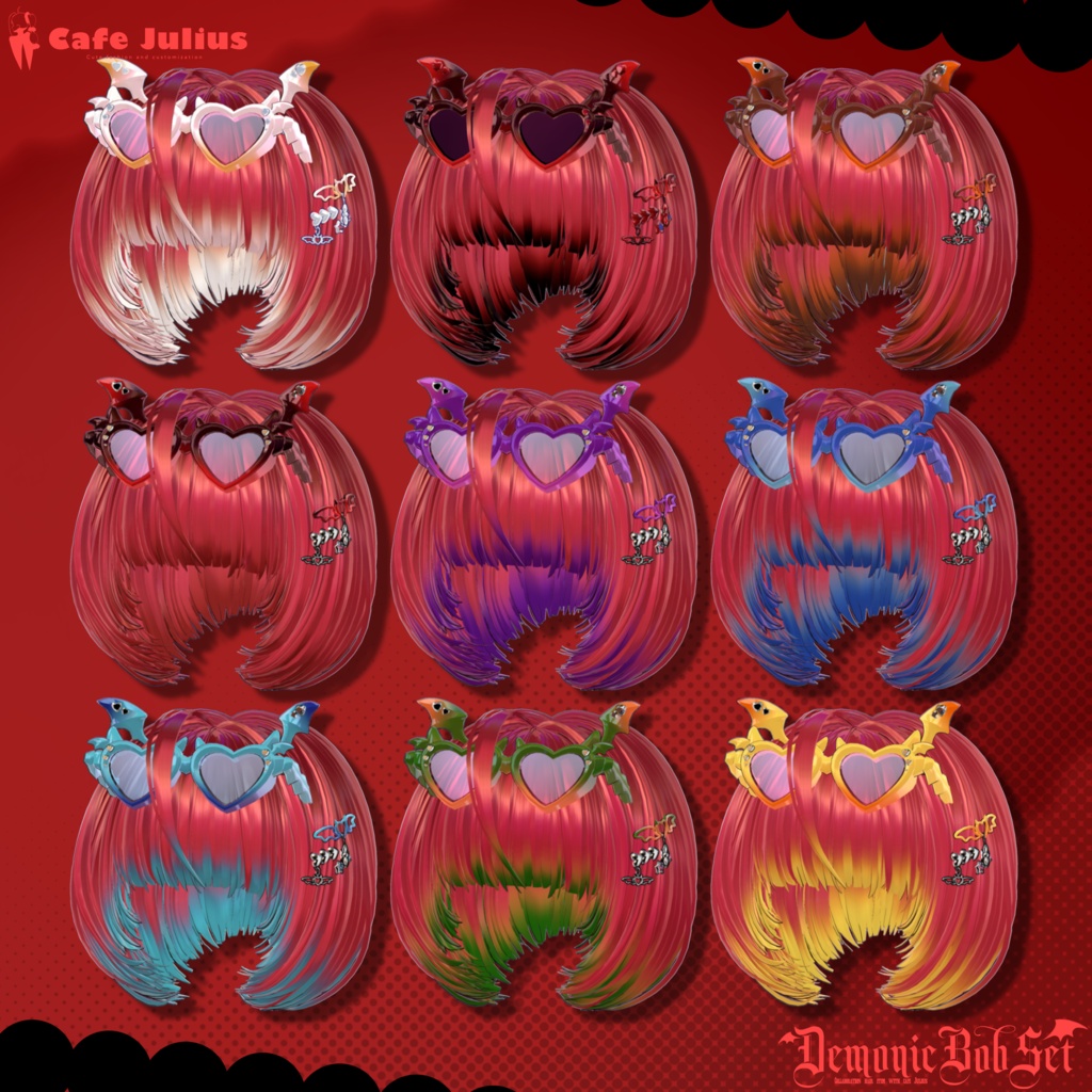 悪魔チックボブセット👿【10/24ブロキマナクハロウィン集会で無料Get!】