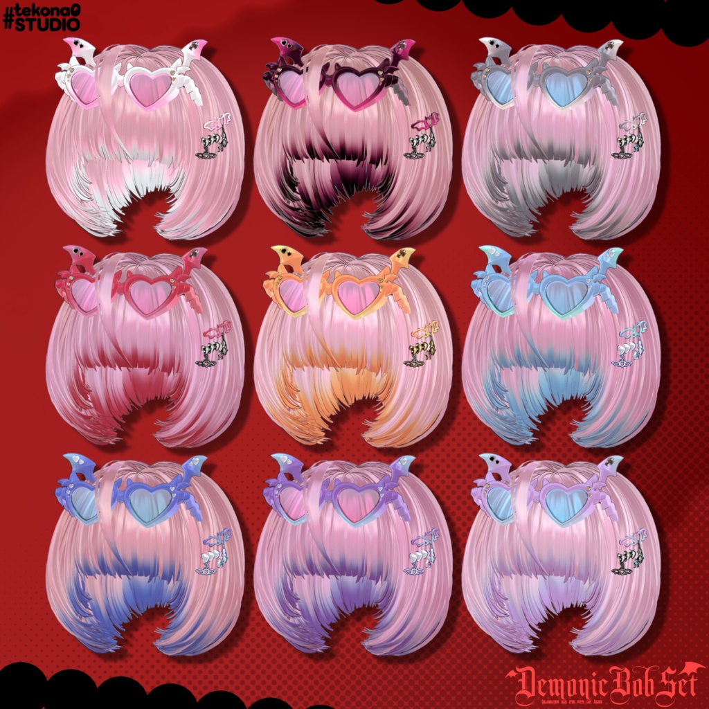 悪魔チックボブセット👿【10/24ブロキマナクハロウィン集会で無料Get!】
