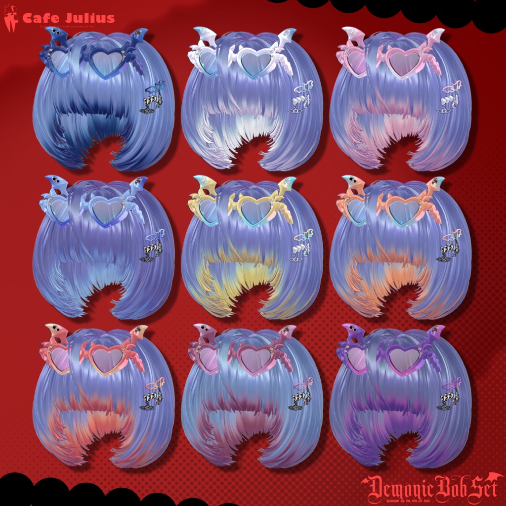 悪魔チックボブセット👿【10/24ブロキマナクハロウィン集会で無料Get!】
