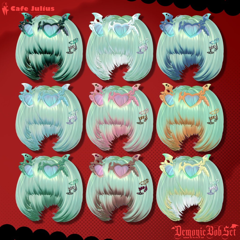 悪魔チックボブセット👿【10/24ブロキマナクハロウィン集会で無料Get!】