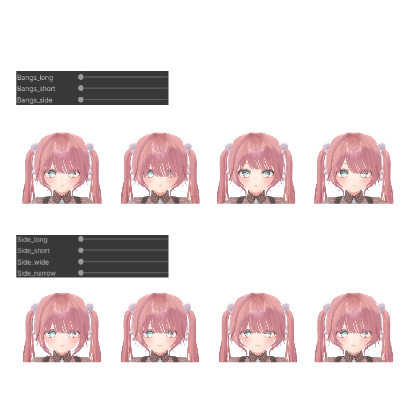 Downy Twintail【VRChat想定】