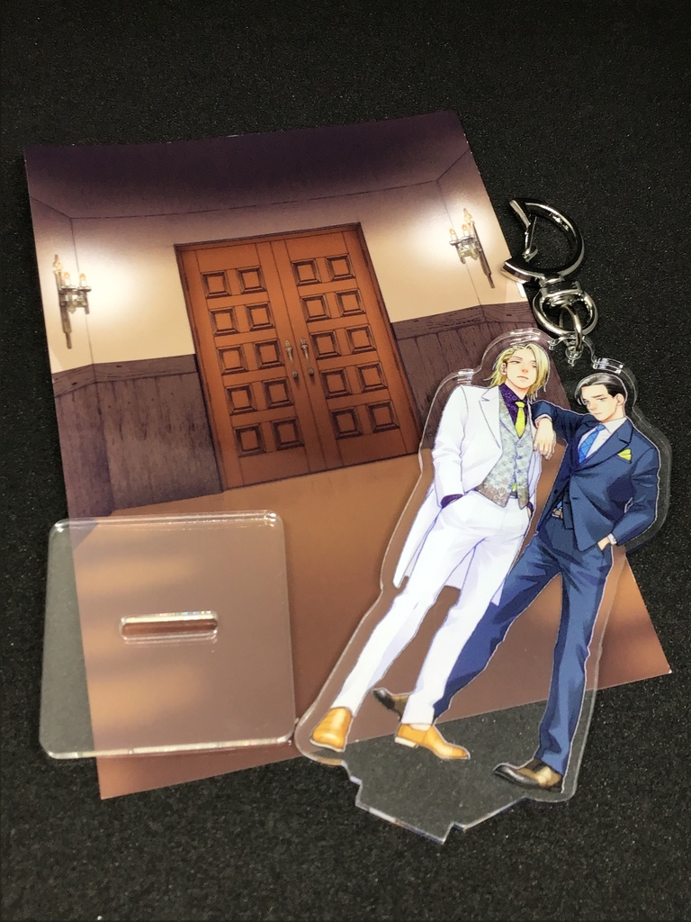 台座付きアクリルキーホルダーA(スーツ)