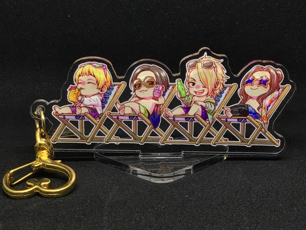 台座付きアクリルキーホルダーC(バカンス)