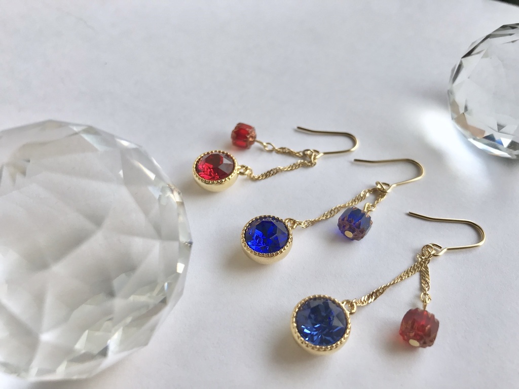 【グラブル】四騎士+アグ ピアス・イヤリング(片耳用)