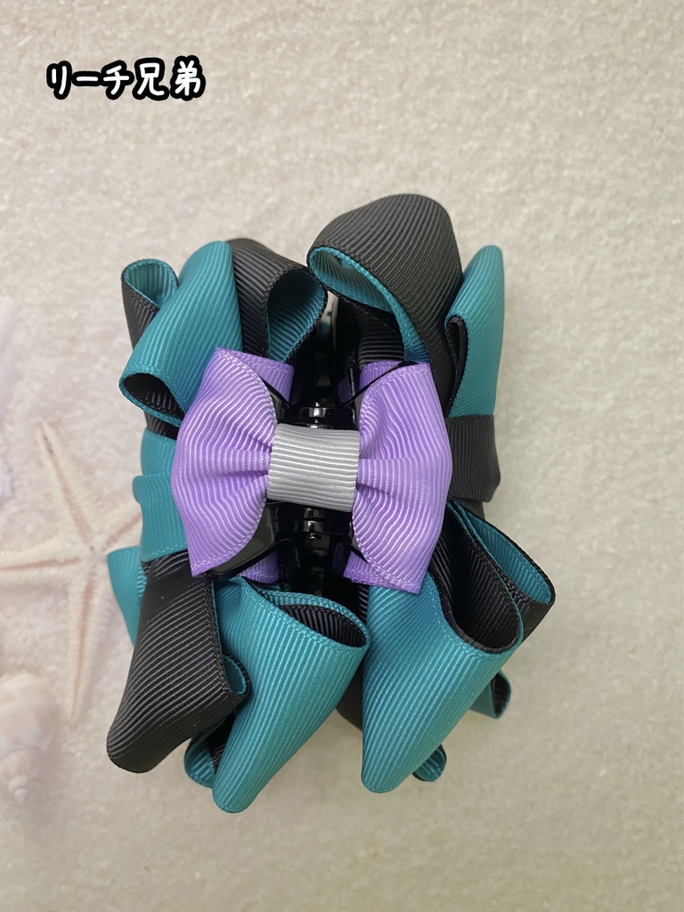 【ツイステ】リボンバンスクリップ アズール、リーチ兄弟