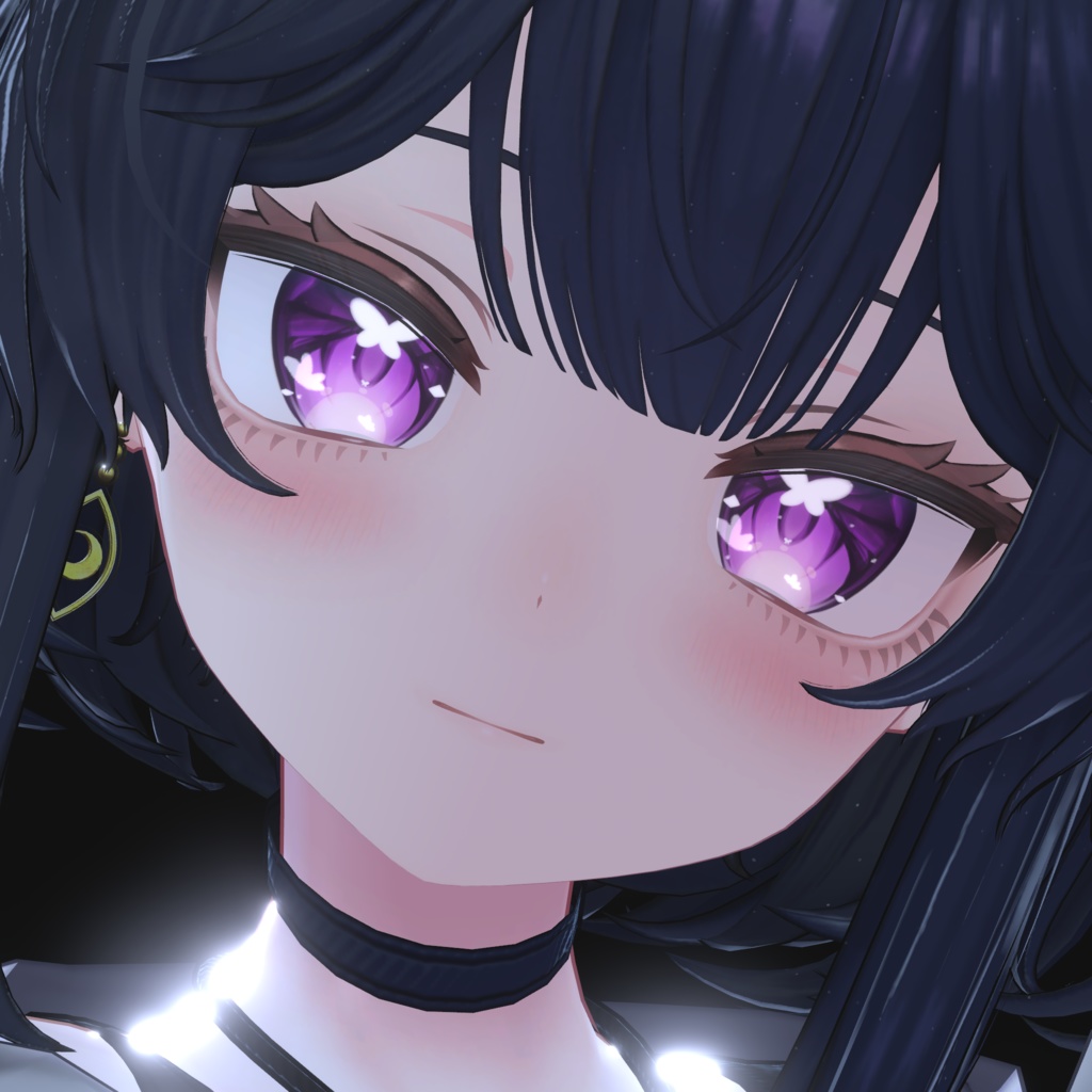 動く!光る!【ウェンディ・ルチカ対応追加】Luna Butterfly Eye【8アバター対応】