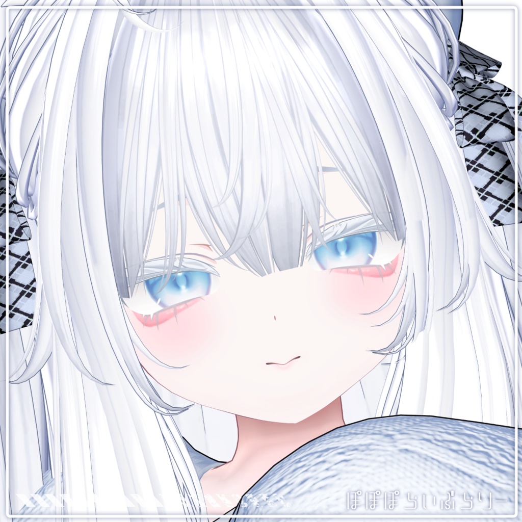 販売記念セール中!【kaguya/輝夜】Snow Pure makeup & eye Texture + Blendshape