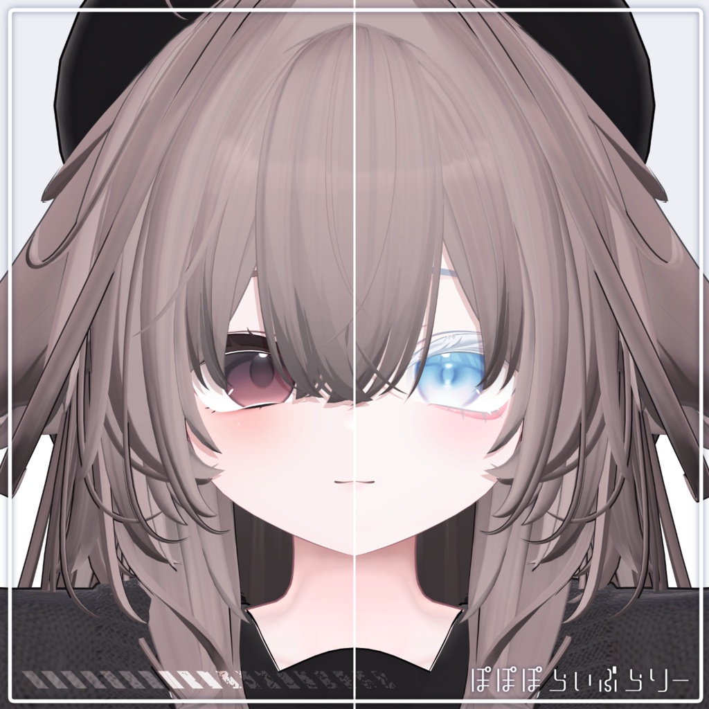 販売記念セール中!【kaguya/輝夜】Snow Pure makeup & eye Texture + Blendshape