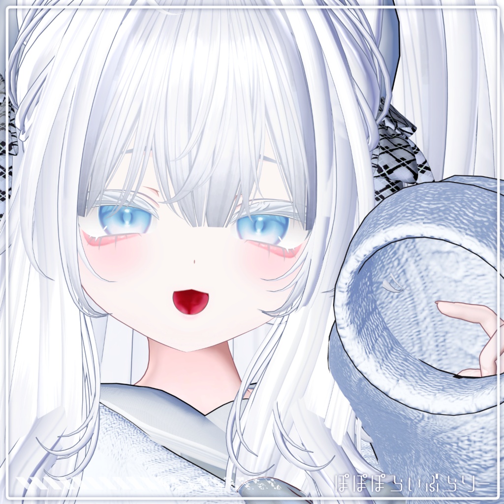 販売記念セール中!【kaguya/輝夜】Snow Pure makeup & eye Texture + Blendshape