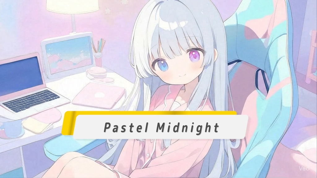 【まったり/勉強用/作業用/配信用】Pastel Midnight