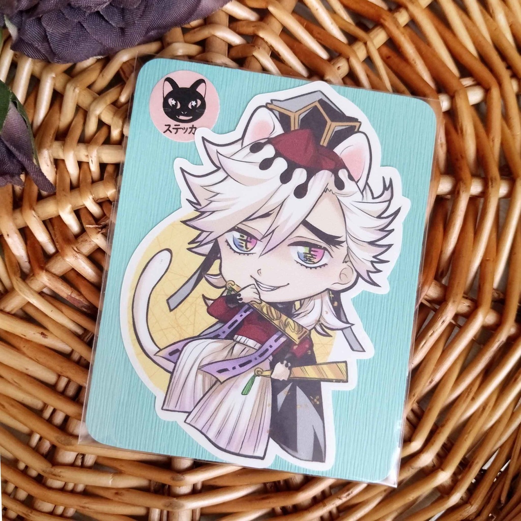 『新作』猗窩座 童磨【鬼滅の刃】同人ステッカー 富岡 炭治郎 煉獄 甘露寺 玄弥