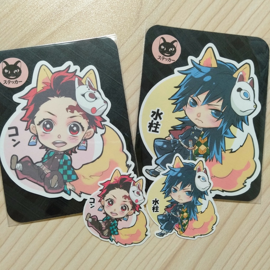 『新作』猗窩座 童磨【鬼滅の刃】同人ステッカー 富岡 炭治郎 煉獄 甘露寺 玄弥