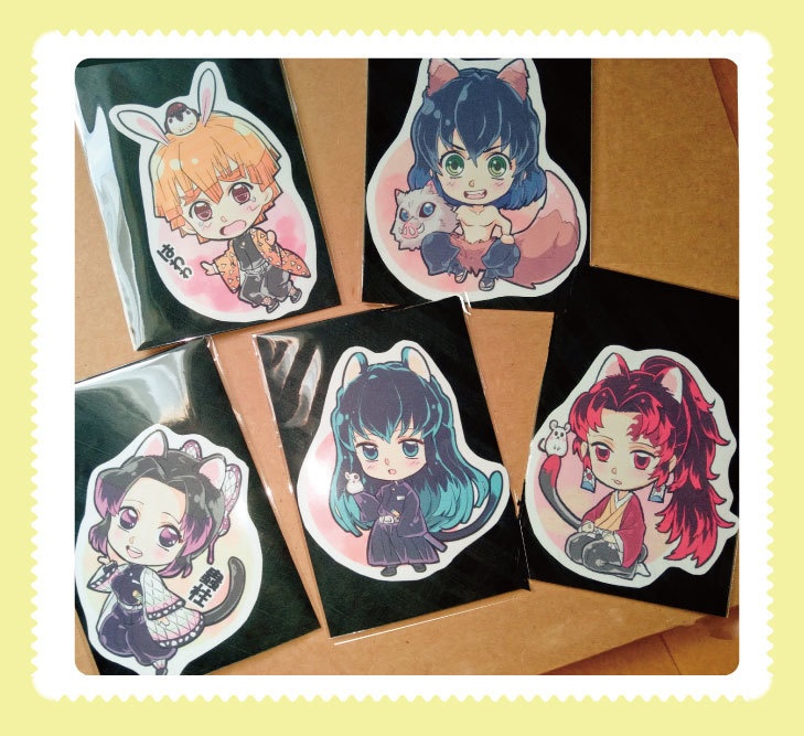 【鬼滅の刃】同人 ステッカー