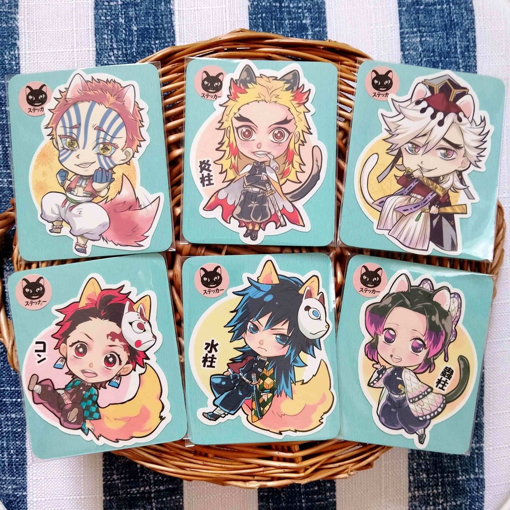 【鬼滅の刃】同人 ステッカー 全20種セット