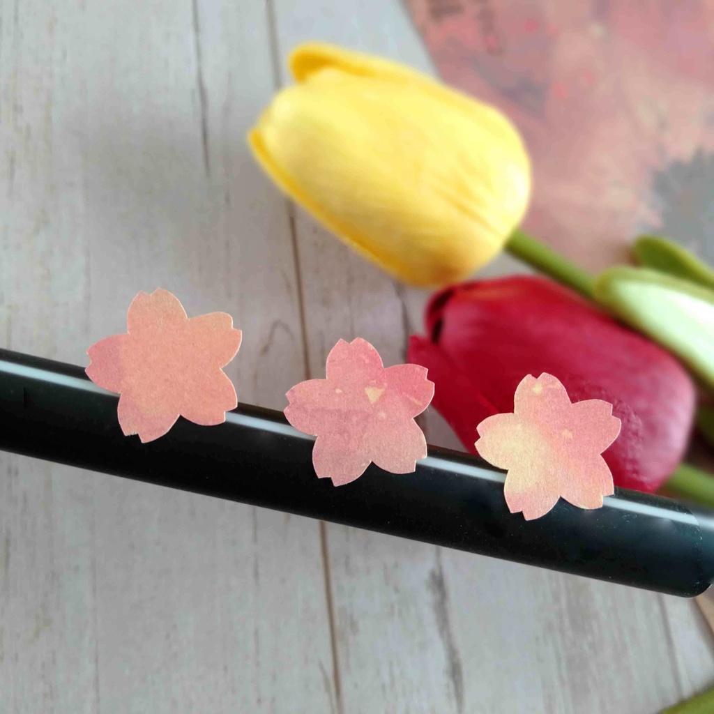 猫、くま、うさぎ、桜 クラフト紙シール レター 手帳デコに