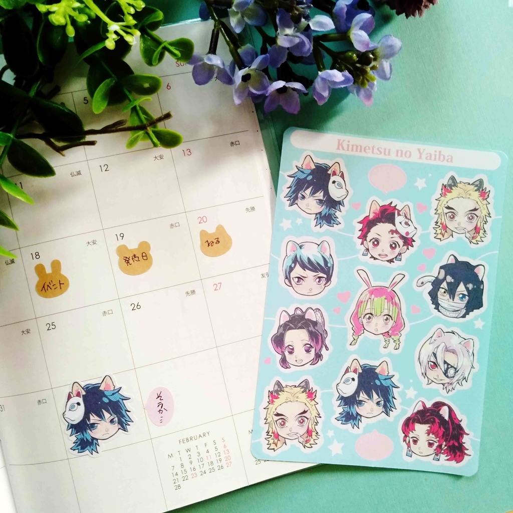 【鬼滅の刃】青(柱他)&ピンク(かまぼこ隊他)の2種セット ※青単品有