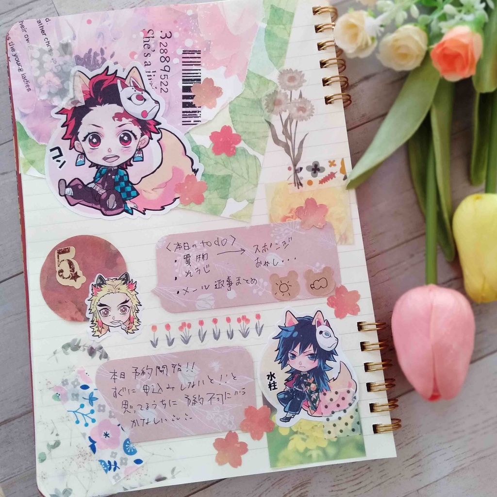 【鬼滅の刃】青(柱他)&ピンク(かまぼこ隊他)の2種セット ※青単品有