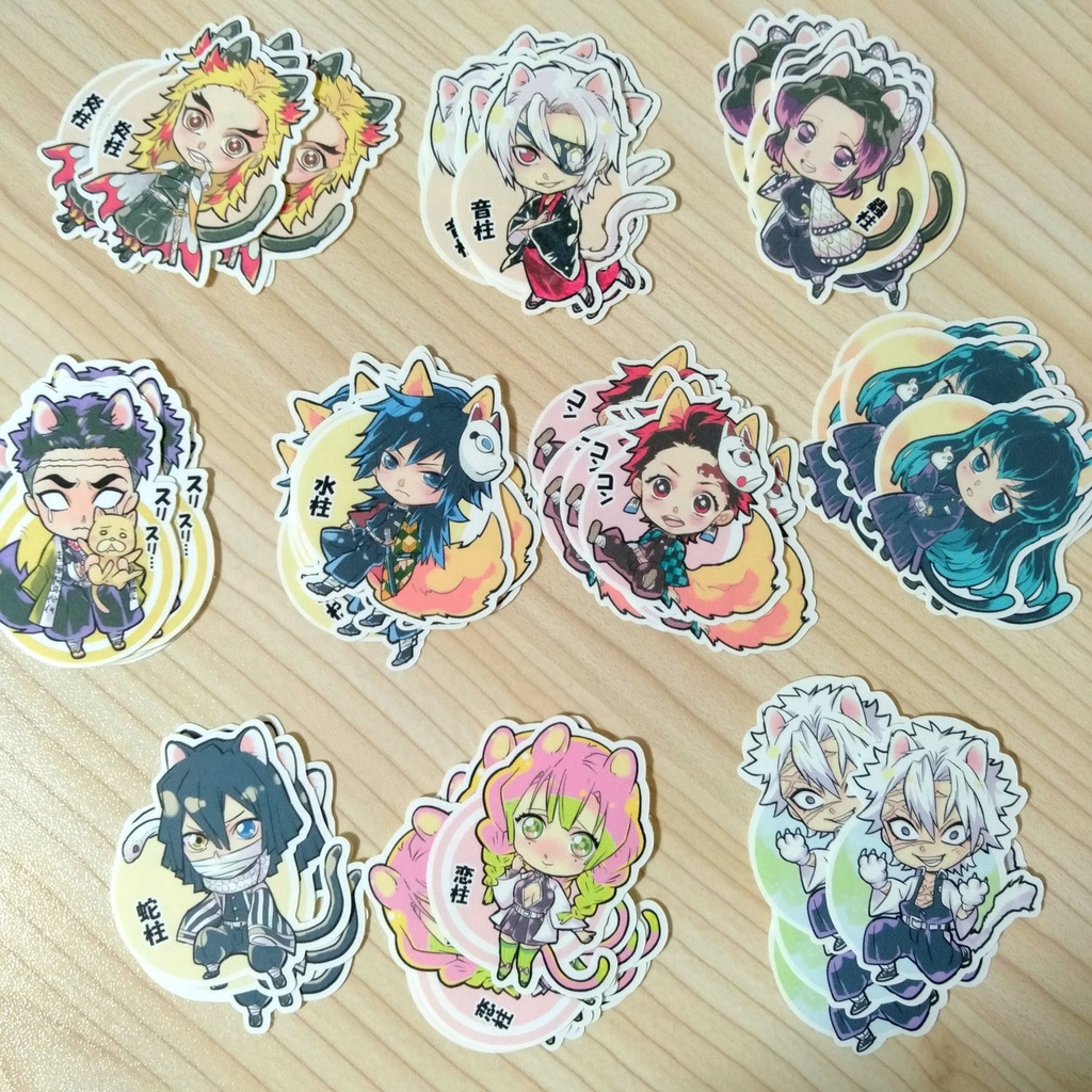 柱フレークシール+ゲスト炭治郎 全10種 20枚入