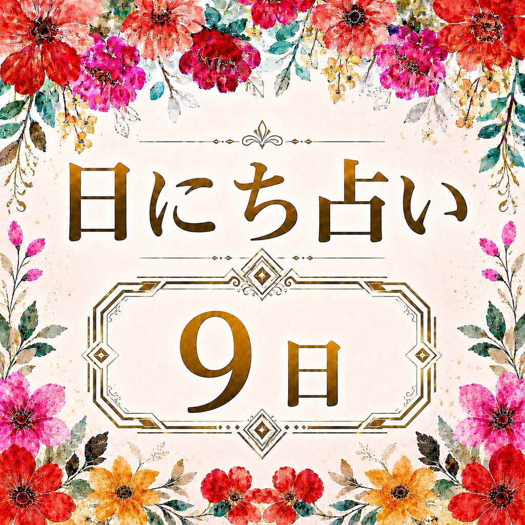 【9日生まれ】日にち占い