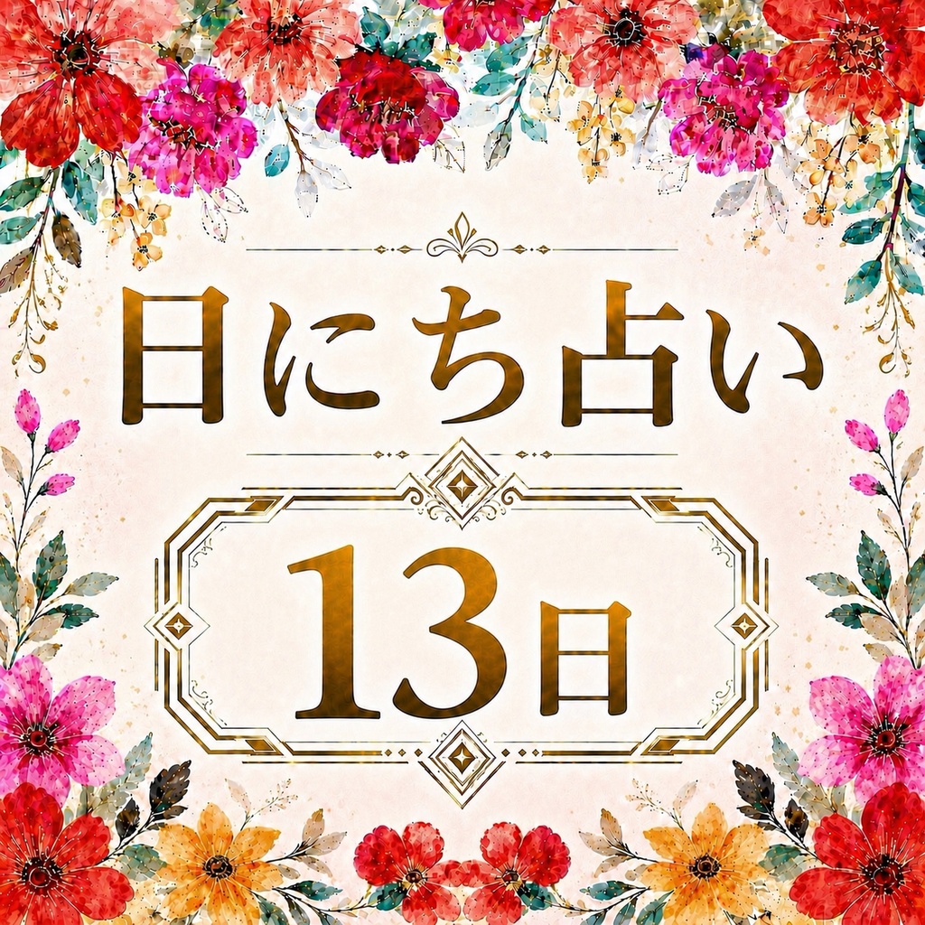 【13日生まれ】日にち占い