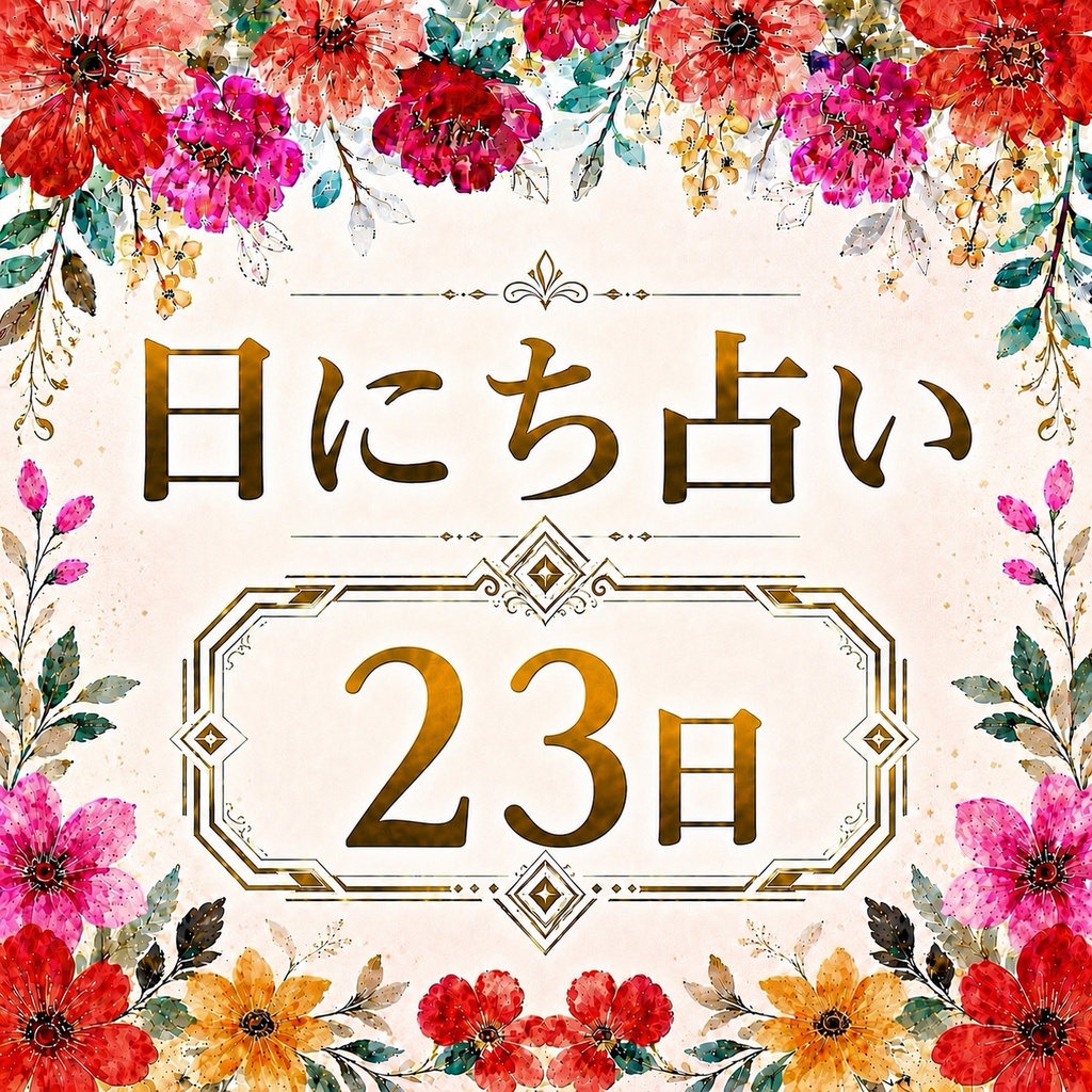【23日生まれ】日にち占い
