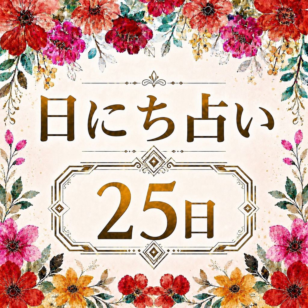 【25日生まれ】日にち占い