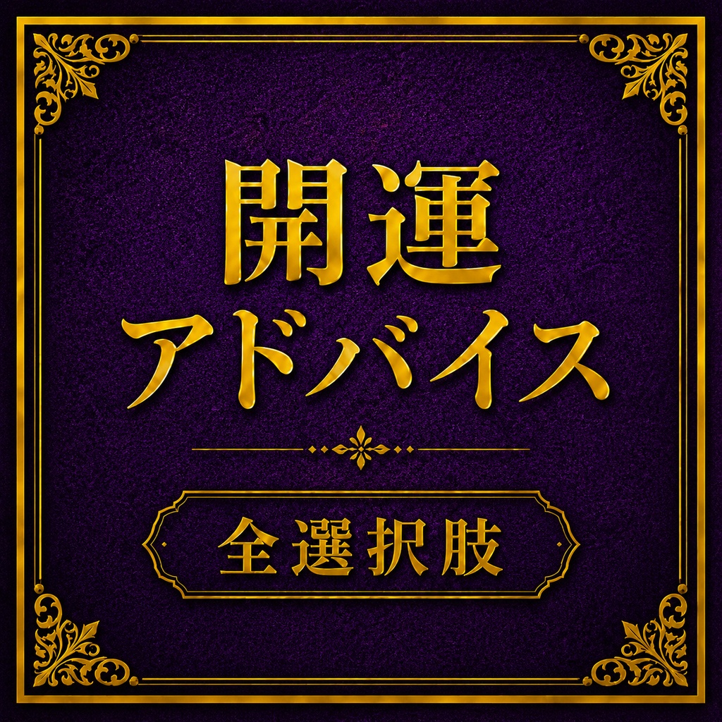 【全選択肢版】開運アドバイス 3択タロット