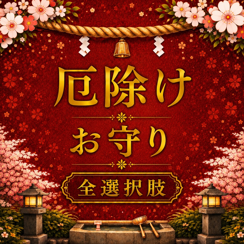 【全選択肢版】厄除けお守り3択タロット