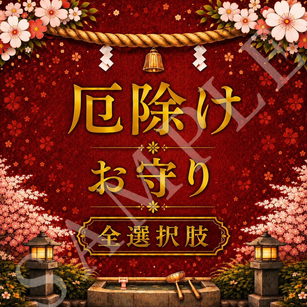 【全選択肢版】厄除けお守り3択タロット