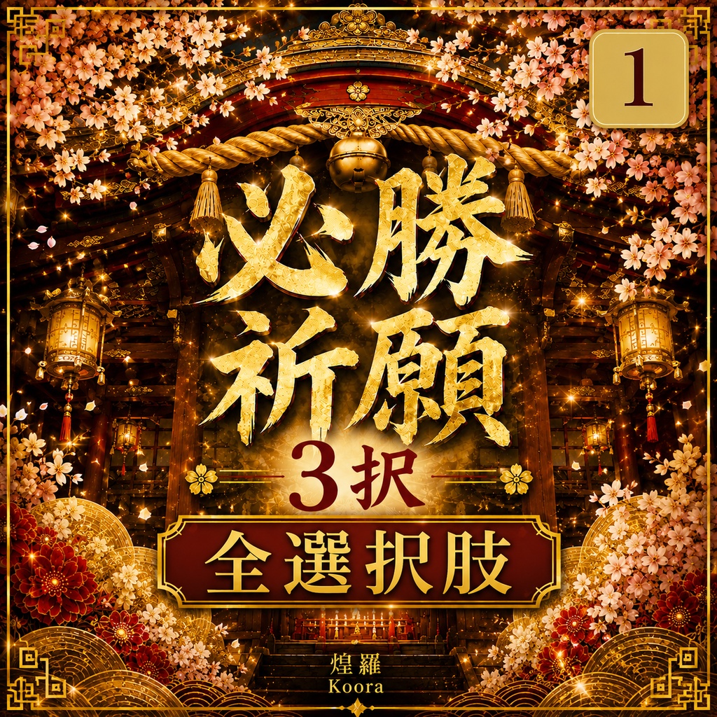 【全選択肢】必勝祈願3択