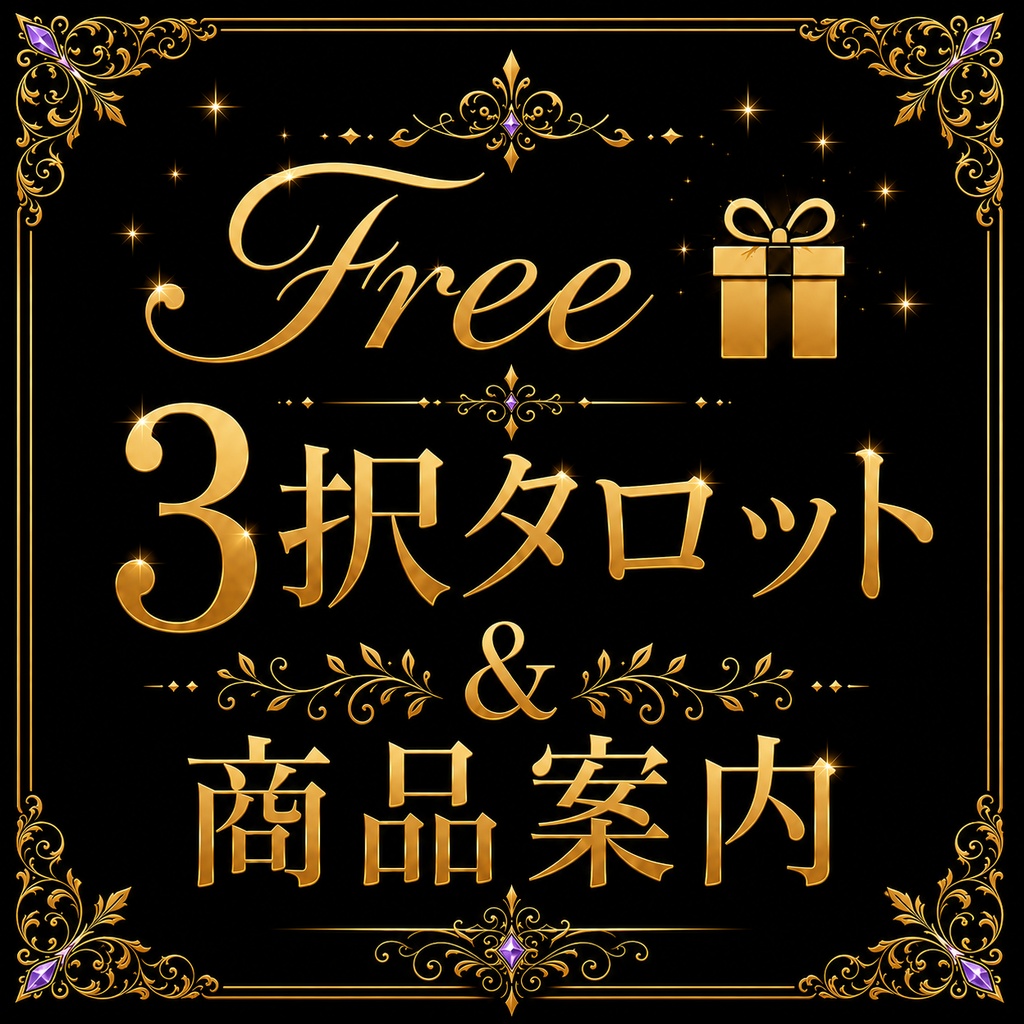 無料版🎁3択タロット＆商品案内