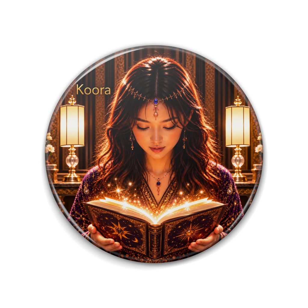 Koora開運缶バッジ(Luminous) Koora Lucky Pin Badge (Luminous)