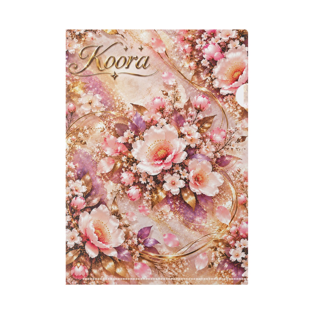 Koora 開運Blossom クリアファイル(A4) Koora Lucky Blossom Clear File (A4)
