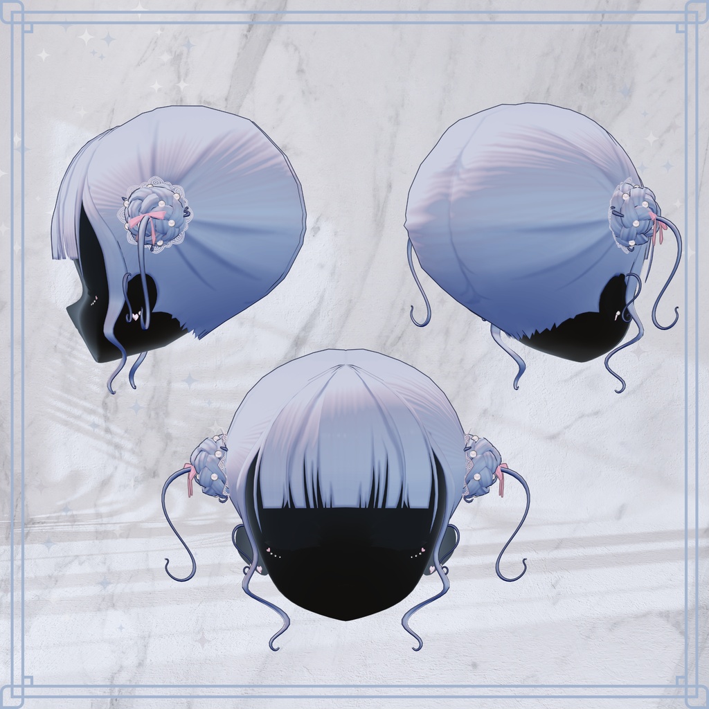【複数アバター対応】GirlyJellyfishHair