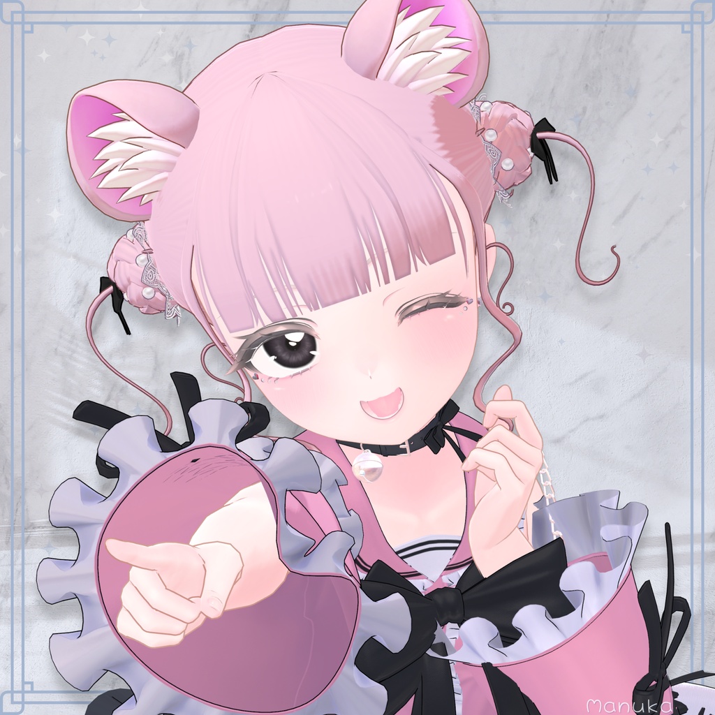 【複数アバター対応】GirlyJellyfishHair