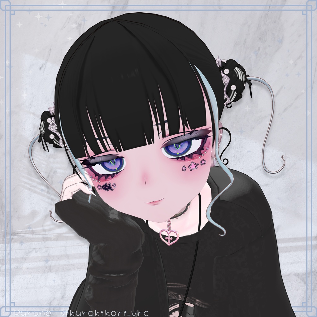 【複数アバター対応】GirlyJellyfishHair