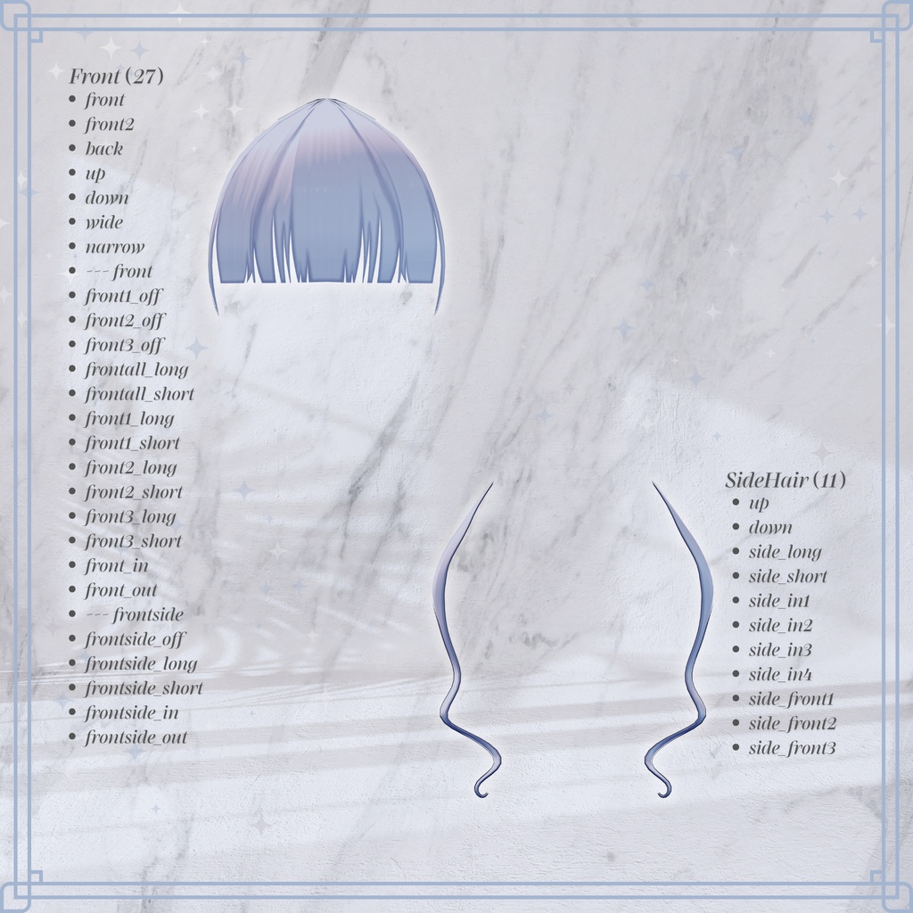 【複数アバター対応】GirlyJellyfishHair
