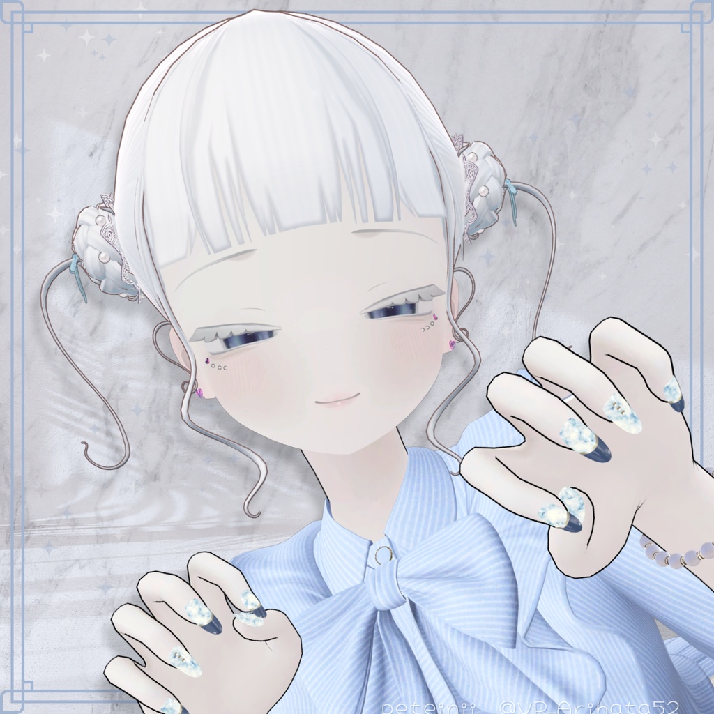 【複数アバター対応】GirlyJellyfishHair