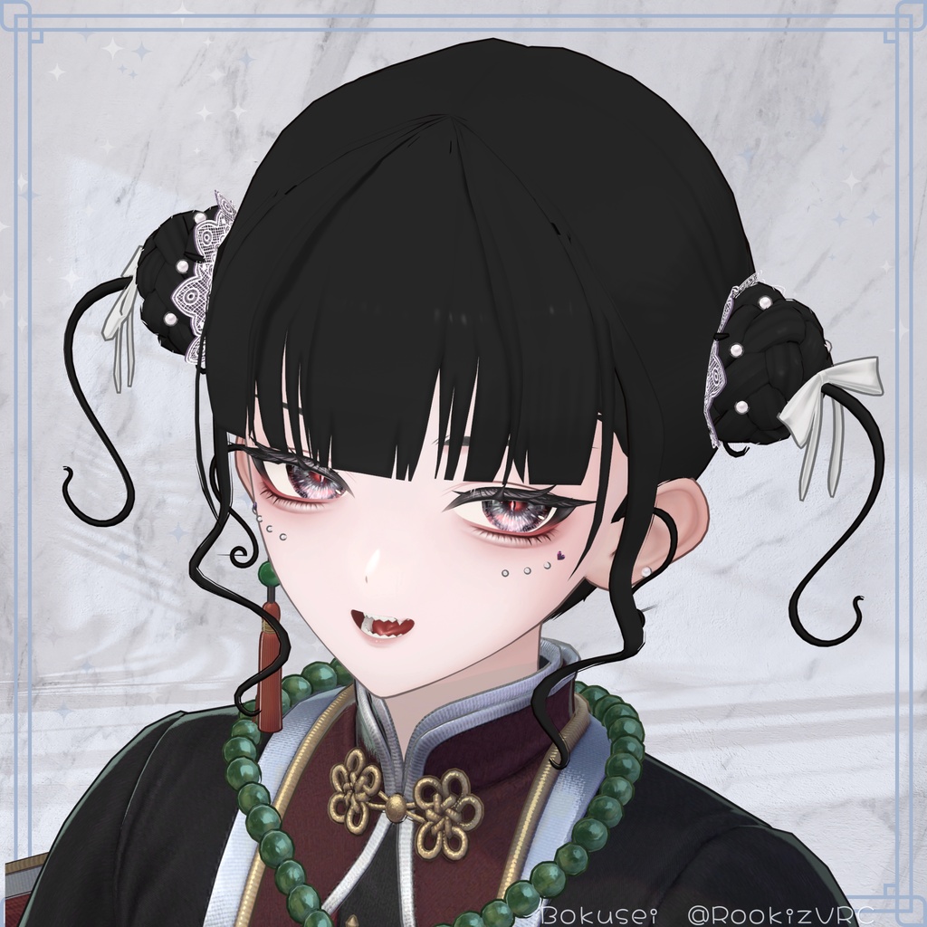 【複数アバター対応】GirlyJellyfishHair