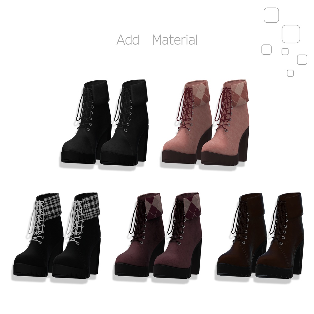 【期間限定無料】Noir Tartan Boots【My HAPPY BIRTHDAY 2026】