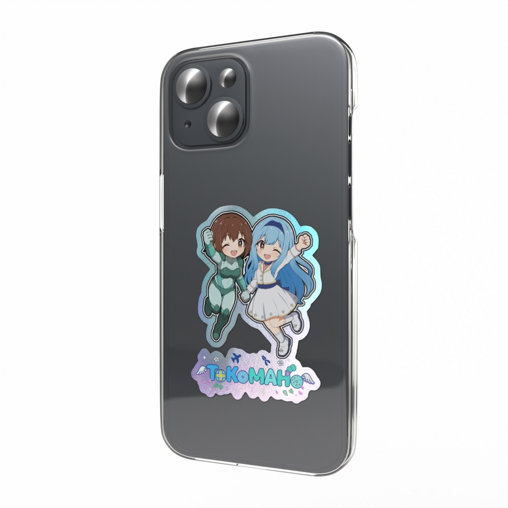 とこまほオーロラスマホステッカー